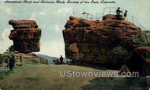 Steamboat and Balance Rocks Garden of the Gods - Colorado Springs s, Colorado...