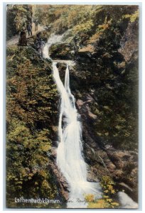 c1910 Lotenbachklamm Bonndorf im Schwarzwald Germany Water Falls Postcard