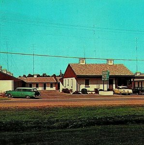 Jacksonville Norte Carolina Nc Costa Motel Cars 1960s Unp Vtg Cromo Postal