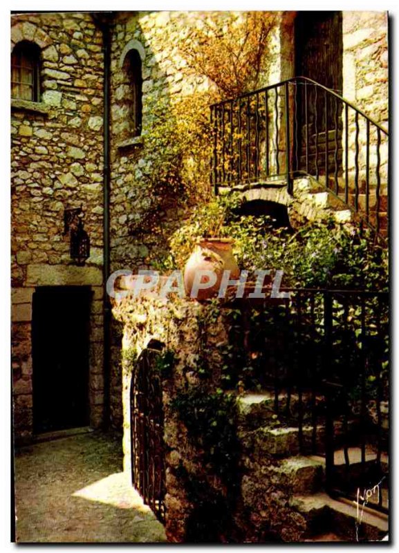 Modern Postcard The Cote d & # 39Azur miracle of Eze Old Street Nature