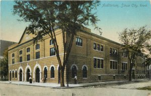 c1910 Postcard; Sioux City IA Auditorium Block View, Woodbury County, Unposted