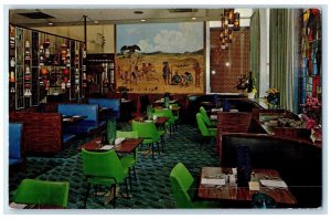 1966 Host Restaurant Dining Room Interior Chickasha Oklahoma OK Posted Postcard
