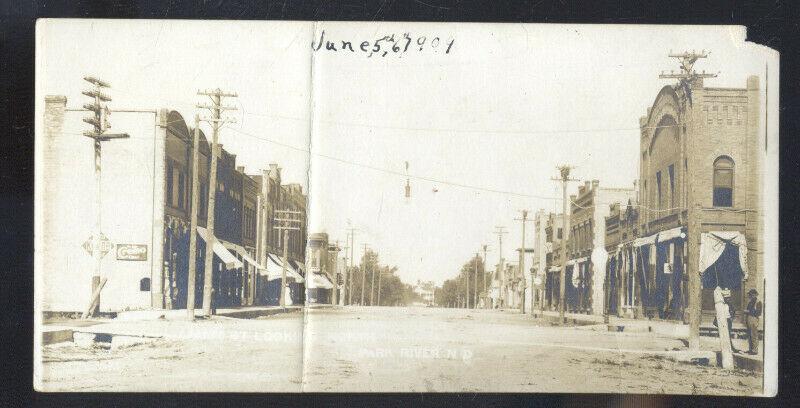 RPPC CONWAY NORTH DAKOTA DOWNTOWN MAIN STREET REAL PHOTO POSTCARD N.D.