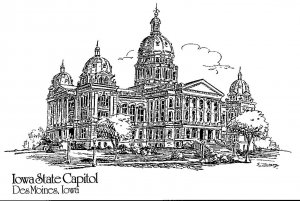 Iowa Des Moines State Capitol Builcing