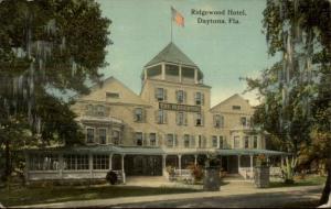 Daytona FL Ridgewood Hotel c1910 Postcard