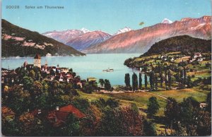 Switzerland Spiez am Thunersee Vintage Postcard 09.12