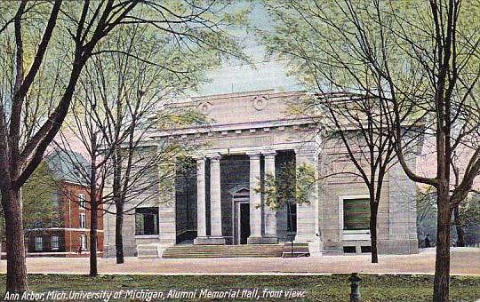 University Of MichiganAlumini Memorial Hall Front View Ann Arbor Michigan