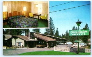 SOUTH LAKE TAHOE, California CA ~ Roadside GREEN LANTERN MOTEL c1970s Postcard