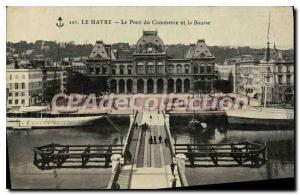 Postcard Le Havre Old Bridge and the Bourse trade