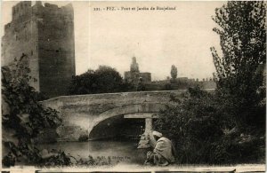 CPA AK MAROC FEZ - Font et Jardin de Boujeloud (219320)