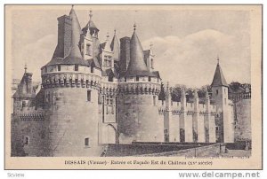 Entree Et Facade Est Du Chateau (XV Siecle), Dissais (Vienne), France, 1900-1...