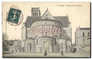 Agen Old Postcard Apse of the cathedral