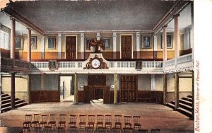 Interior of Faneuil Hall in Boston, Massachusetts