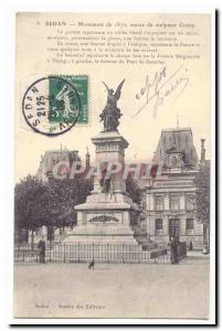 Sedan Old Postcard Monument in 1870 by the sculptor Croizy