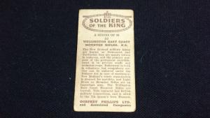 Godfrey Phillips Cigarette Card No 22 Wellington East Coast Mounted Rifles