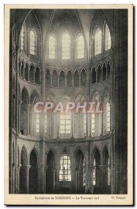 Old Postcard Cathedral of Soissons The South Transept