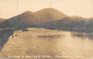 G31/ Charlemont Massachusetts RPPC Postcard 1920 Mt Peak Deerfield River