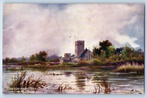 Stanton Harcourt Church On The Thames Above Oxford UK Oilette Tuck Art Postcard