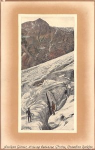 Asulkan Glacier, Showing Crevasse, Glacier, Canadian Rockies, Early Postcard