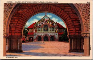 USA Memorial Church Stanford University Palo Alto California Linen 09.93