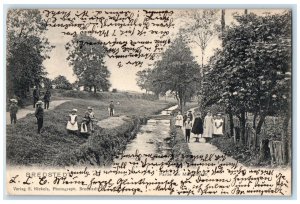 1904 Partie Am Muhlenbach Bredstedt Schleswig-Holstein Germany Postcard