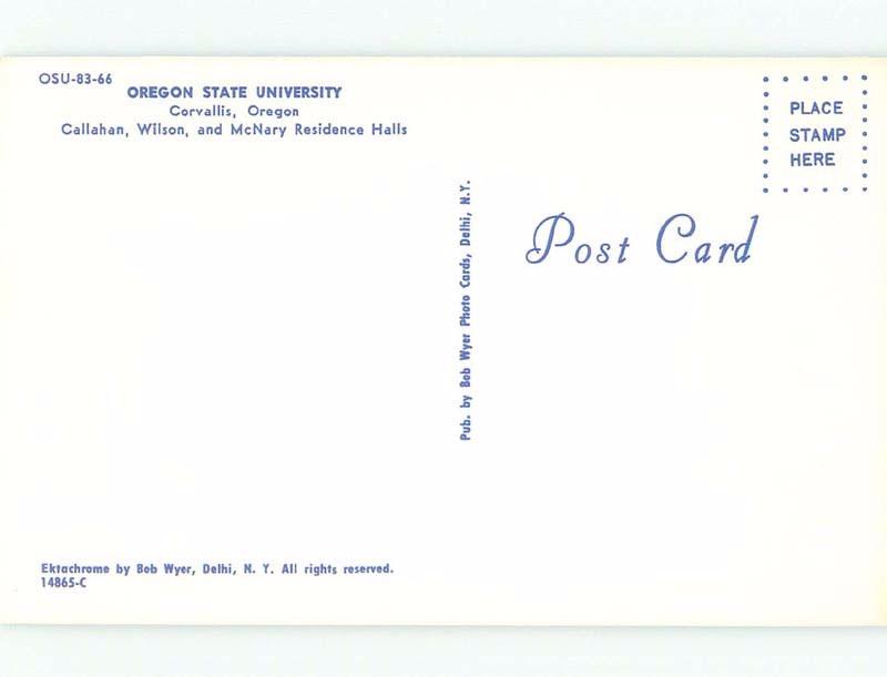 Unused Pre-1980 Oregon State University - Corvallis Oregon OR E0300-22