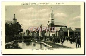 Old Postcard International Colonial Exposition Paris 1931 Grand Avenue Des Co...