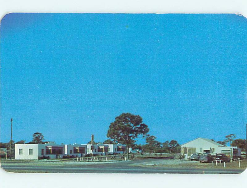 1950's OLD CARS & STAR TOURIST COURT MOTEL Ft. Fort Pierce Florida FL s9736