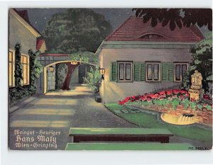 Postcard Weingut-Heuriger, Hans Maly, Grinzing, Vienna, Austria