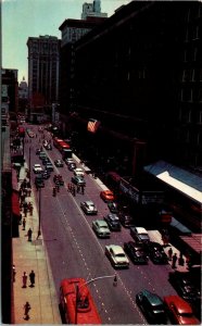 Vtg Atlanta Georgia GA Peachtree Street and State Capitol Postcard