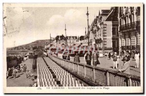 Cabourg Postcard Old English of the Boulevard and the page