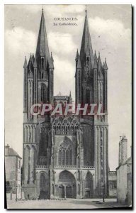 Old Postcard Coutances La Cathedrale