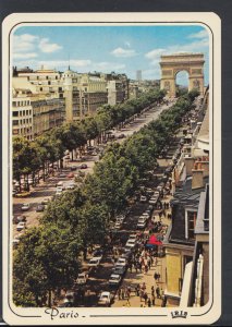 France Postcard - Paris - Les Champs Elysees Et L'Arc De Triomphe    RR3526