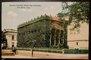 Vintage Postcard 1907-1915 Beylin's (Scroll & Key) Fraternity House, Yale U., CT