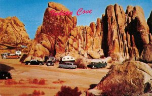 INDIAN COVE CAMPGROUND Twentynine Palms, CA Trailers Campers c1950s Postcard