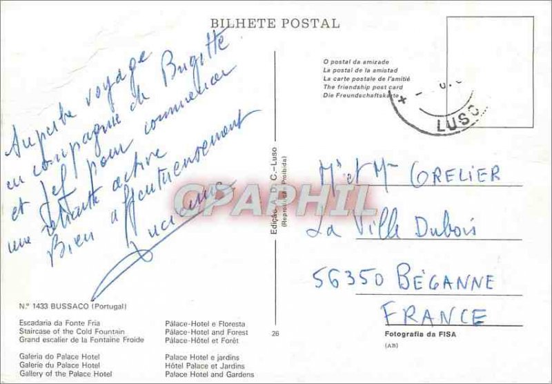 Modern Postcard Portugal Bussaco