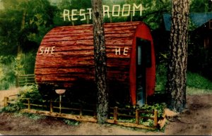 California Redwood Highway Redwood Rest Room