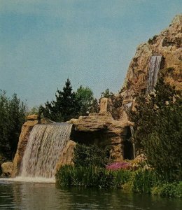 Vintage Postcard Disneyland Mark Twain riverboat ship Frontierland California