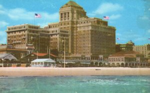 Vintage Postcard Chalfonte-Haddon Hall Beach Boardwalk In Atlantic City NJ