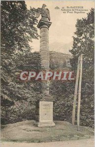 Postcard Old St Sauveur column in the Emperor Napoleon Bridge