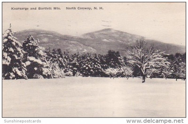 Kearsarge And Bartlett Mounts North Conway New Hampshire Albertype 1939