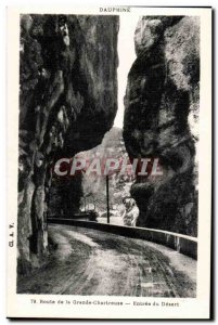 Old Postcard Route Grande Chartreuse Entree desert