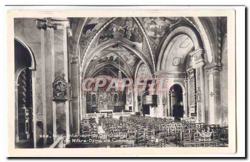 Nice Modern Postcard Interior of the Sanctuary of Our Lady of Cimiez