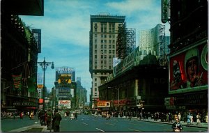 USA New York City New York City Times Square NY Chrome Postcard C006