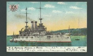 1908 PPC US Battleship Alabama In Review