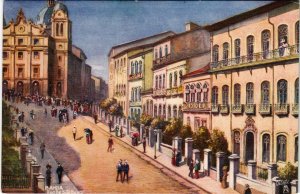 PC CPA BRAZIL, BAHIA, RUG DE SAO BENTO, VINTAGE POSTCARD (b11343)