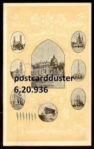 h2746 - MONTREAL Quebec Postcard 1910 Congres Eucharistic Multiview Churches