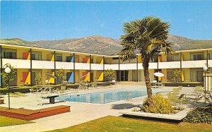 Santa Barbara California 1960s Postcard Lemon Tree Motor Hotel Motel