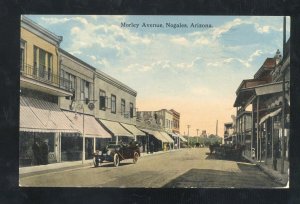 NOGALES ARIZONA DOWNTOWN MORLEY AVE. STREET SCENE 1916 VINTAGE POSTCARD