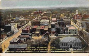 Panorama Fremont Nebraska 1910c postcard